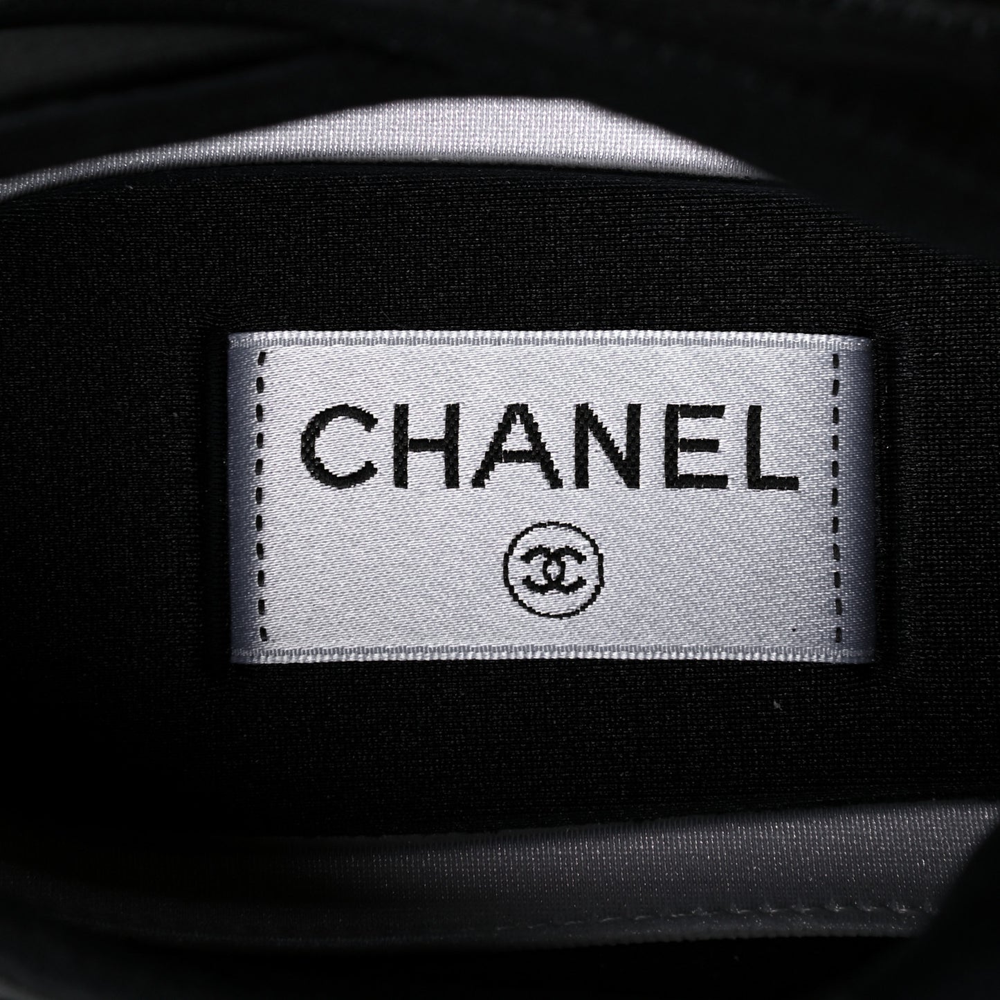 Velvet Calfskin Mixed Fibers CC Sneakers 42 Black
