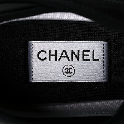 Chanel Velvet Calfskin Mixed Fibers CC Sneakers 42 Black 7 of 9