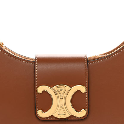 Celine Smooth Calfskin Medium Strap Ava Triomphe Shoulder Bag Tan 8 of 10