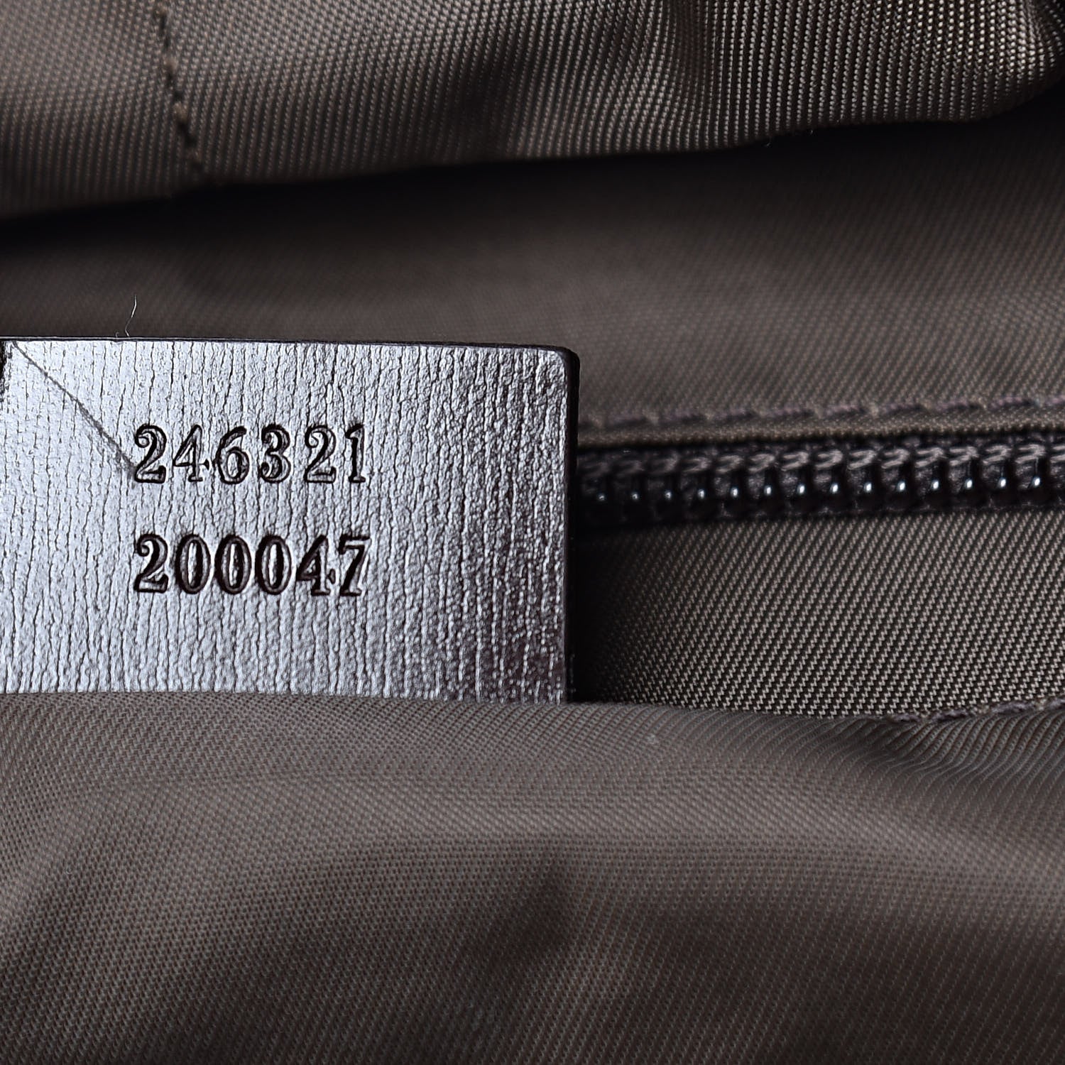 Gucci GG Supreme Monogram Large Interlocking G Double Buckle Backpack Dark Brown 7 of 11