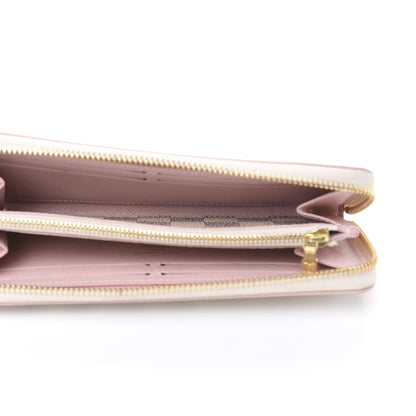 Louis Vuitton Damier Azur Studded Clemence Wallet Rose Ballerine 4 of 7