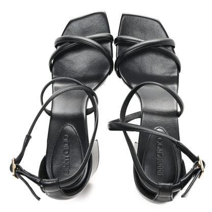 Jimmy Choo Nappa Rheea 65 Sandals 39 Black 2 of 11
