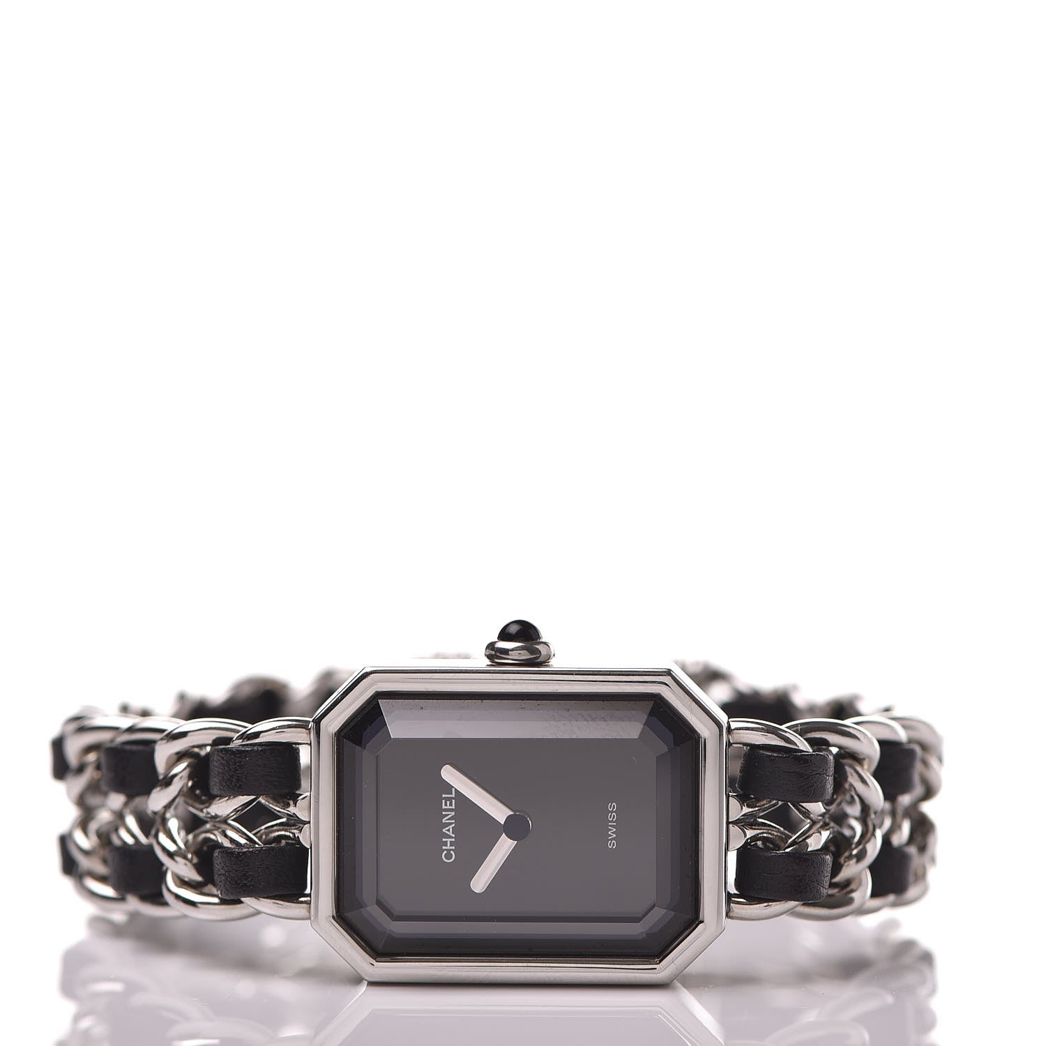 Chanel Stainless Steel Lambskin 20mm Chain Premiere Quartz Watch S 3 of 7