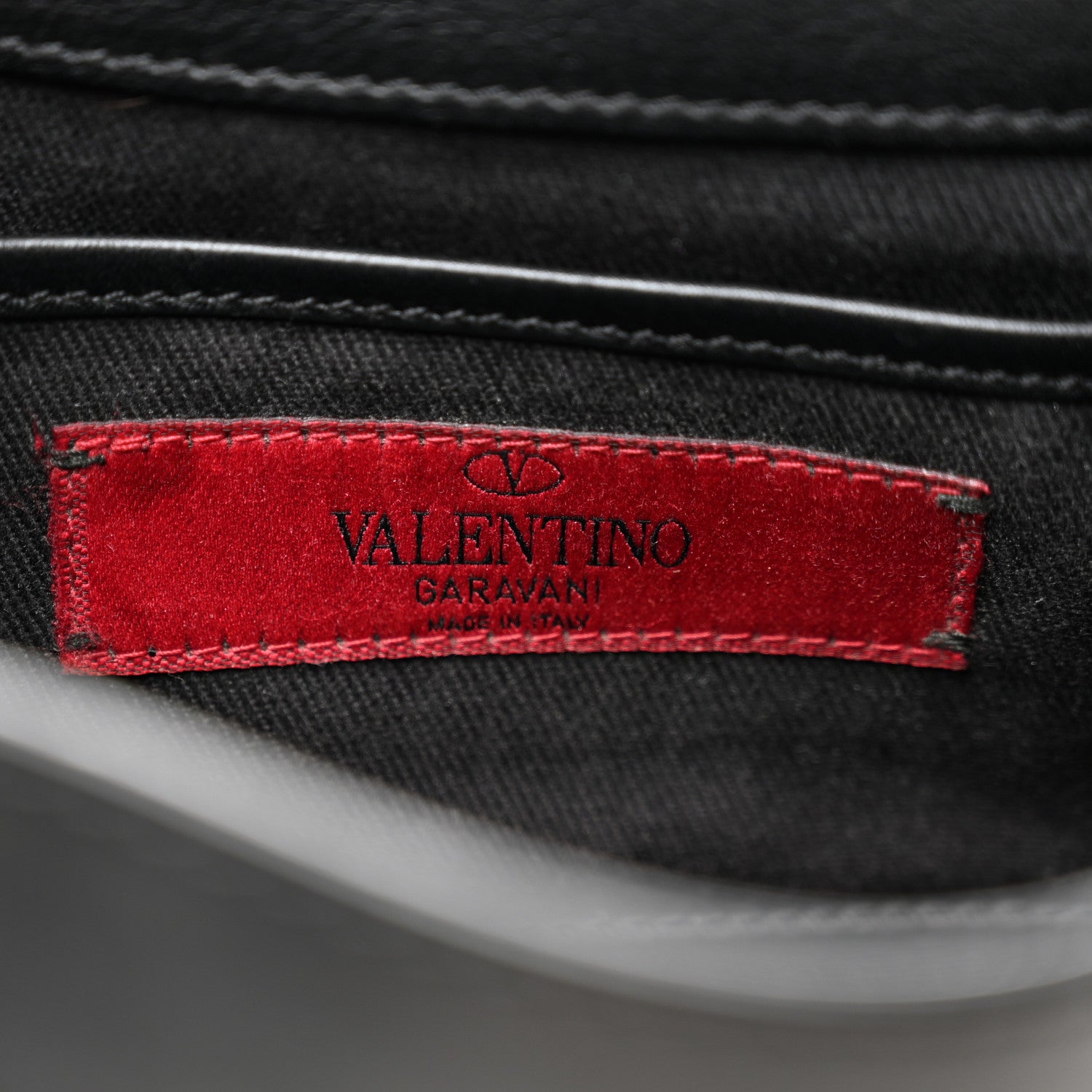 Valentino Garavani Vitello Mini Rockstud Flap Saddle Crossbody Bag Black 6 of 11