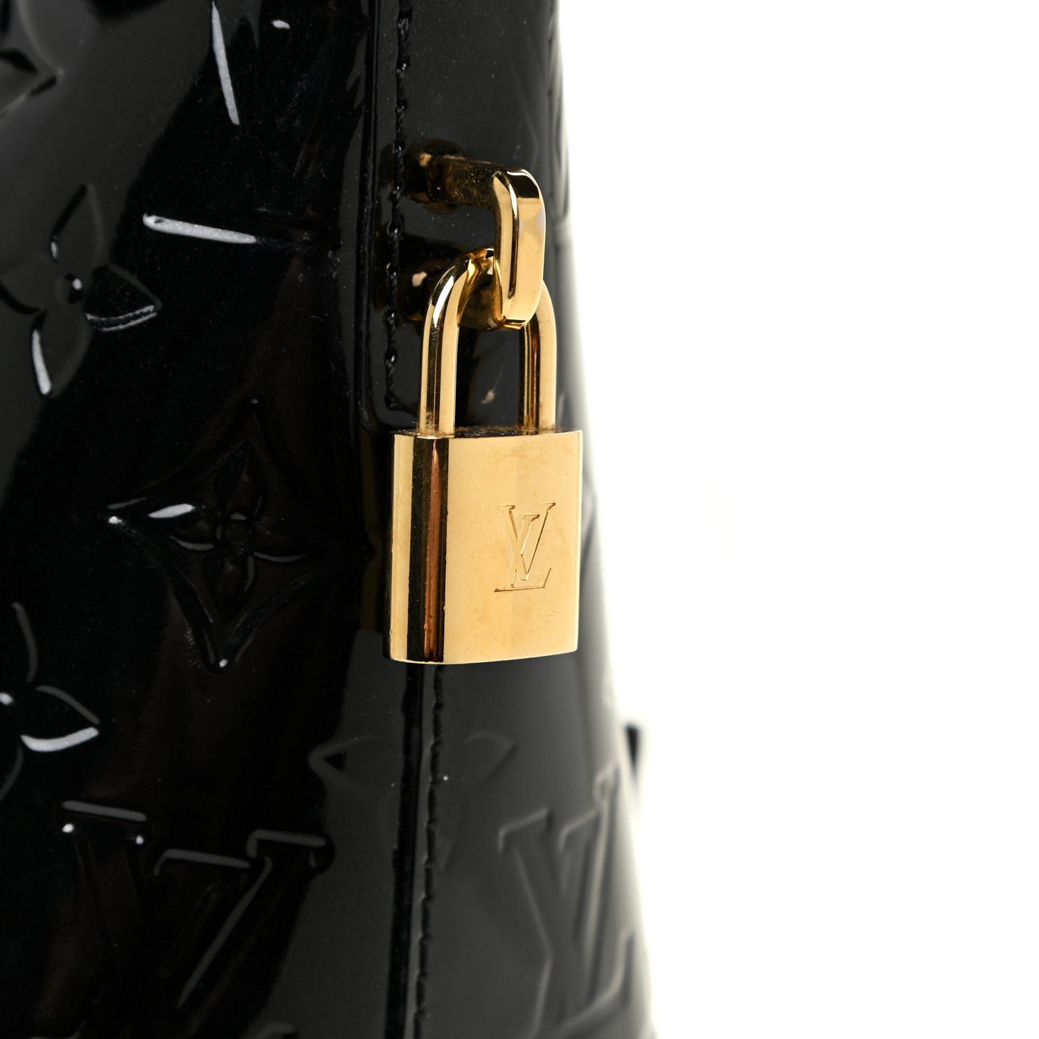 Louis Vuitton Vernis Lockit PM Black 9 of 17