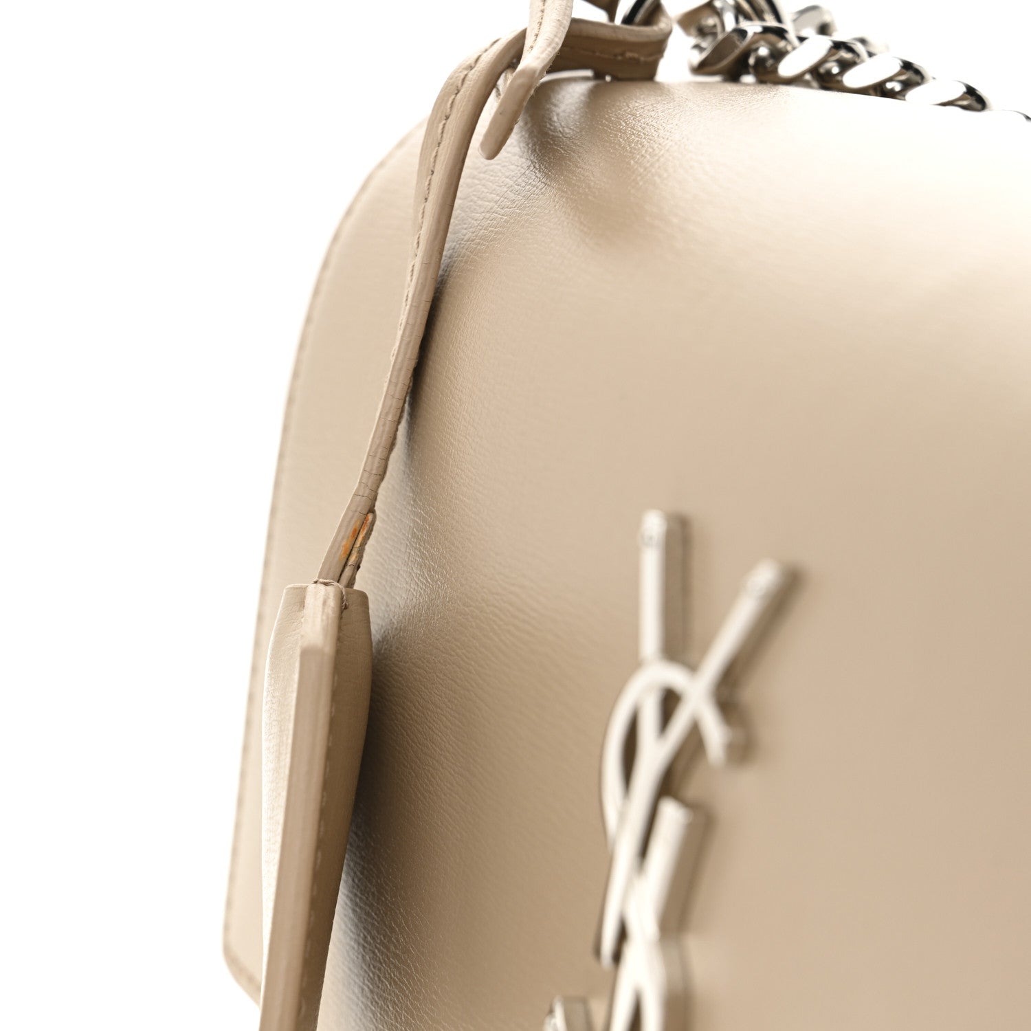 Saint Laurent Calfskin Medium Monogram Sunset Dark Beige 11 of 11