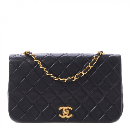Chanel Lambskin Quilted Small Single Flap Black 1 of 9