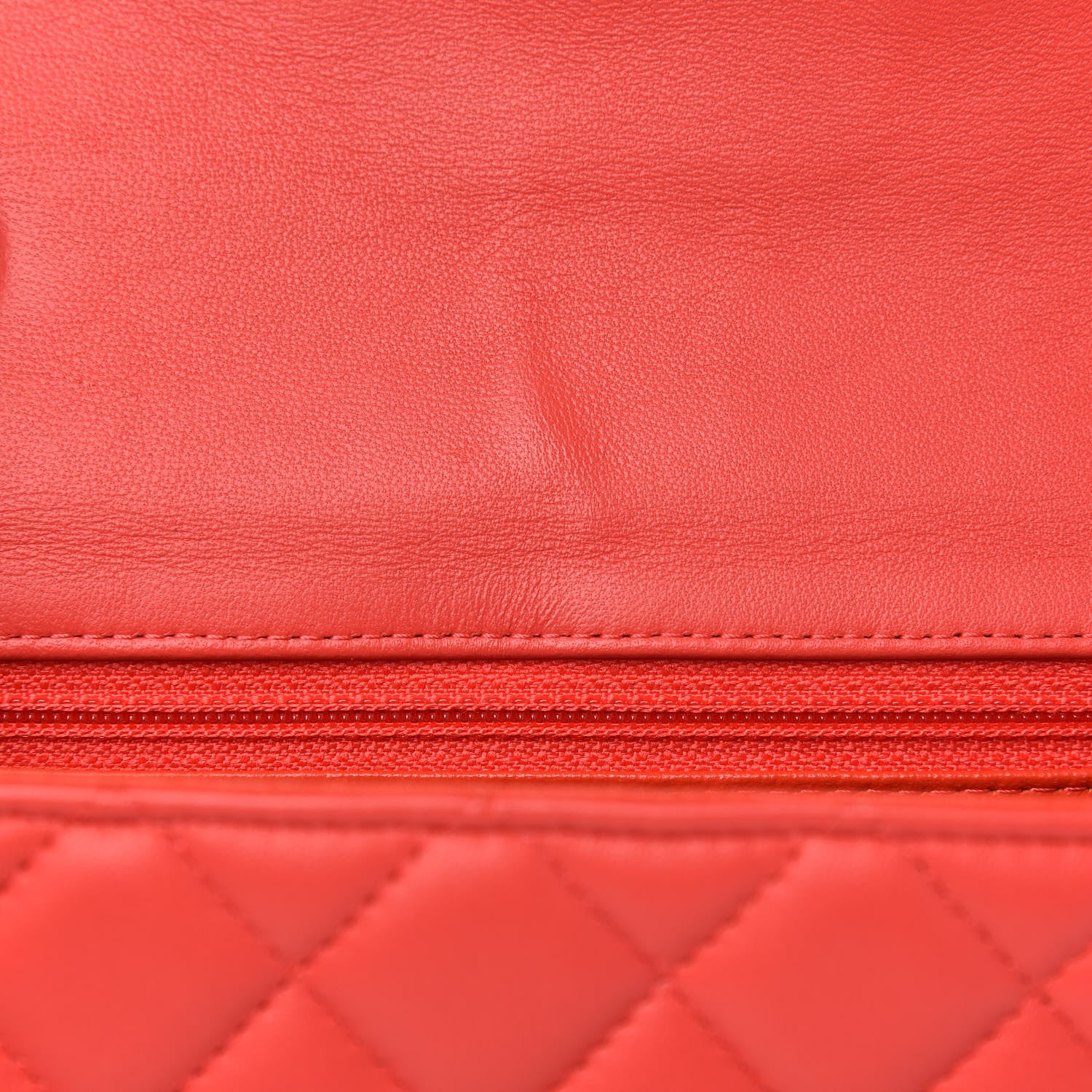 Chanel Lambskin Quilted Mini Rectangular Flap Coral 12 of 13