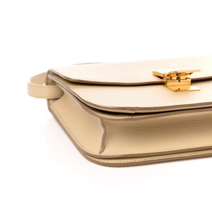 Celine Goatskin Medium Classic Box Flap Bag Dune 8 of 10