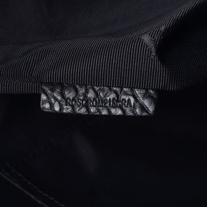 Burberry Heritage Grain Check Embossed Medium Dewsbury Tote Black 9 of 9