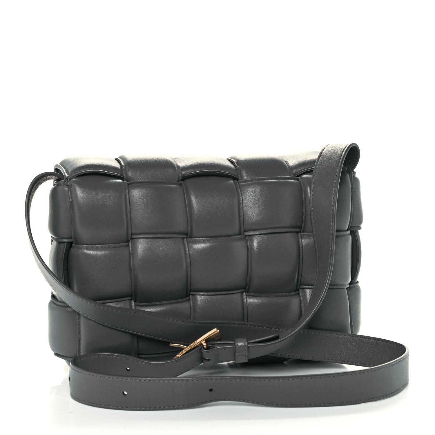 Bottega Veneta Nappa Maxi Intreccio Padded Cassette Crossbody Bag Thunder 3 of 12