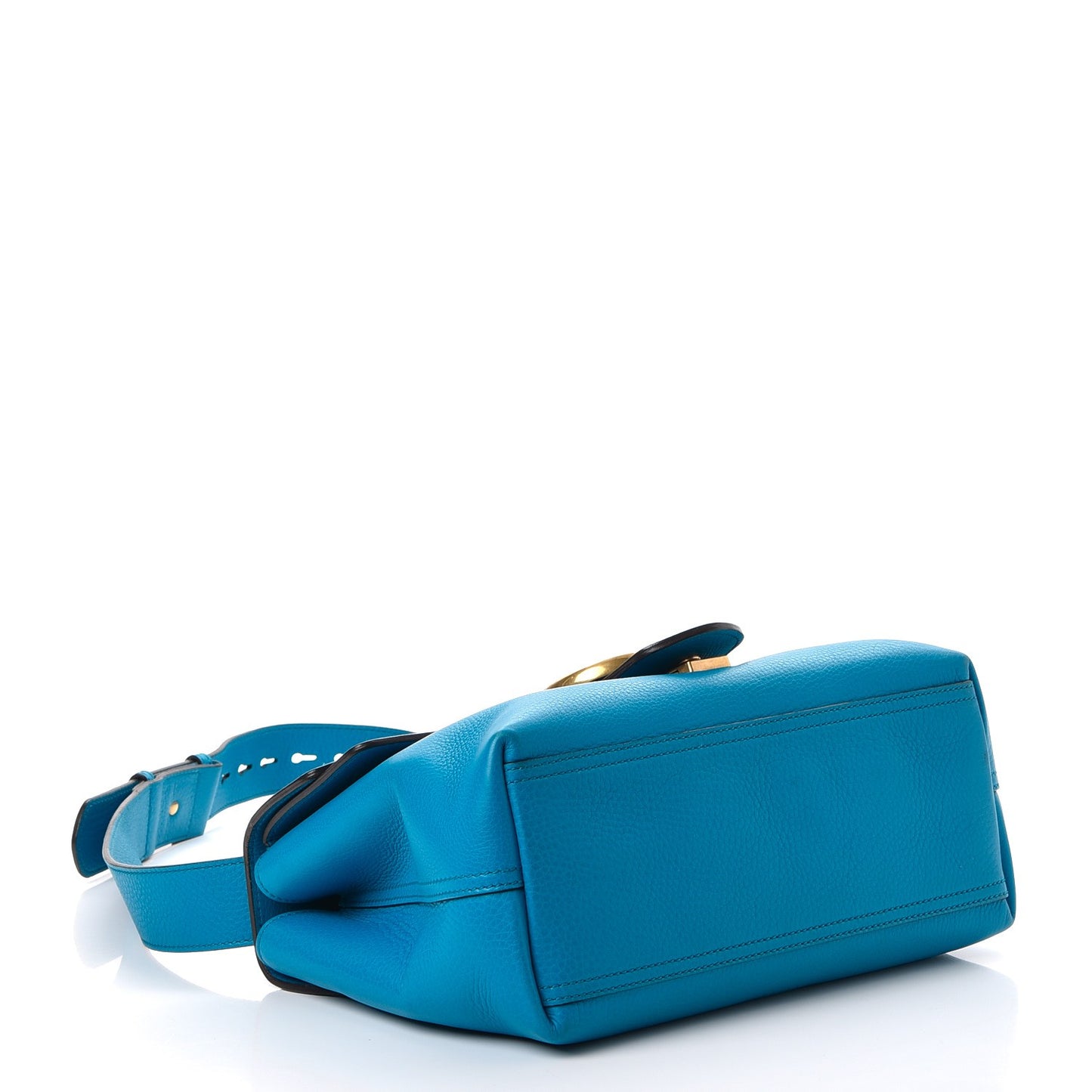 Calfskin GG Marmont Shoulder Bag Turquoise
