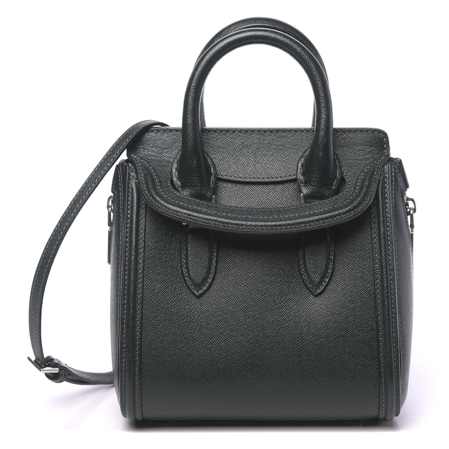 Grain Calfskin Mini Heroine Military Green