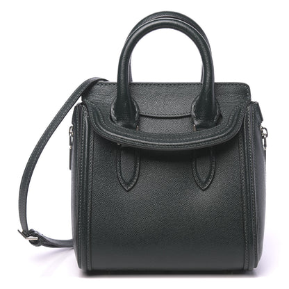 Alexander McQueen Grain Calfskin Mini Heroine Military Green 1 of 13