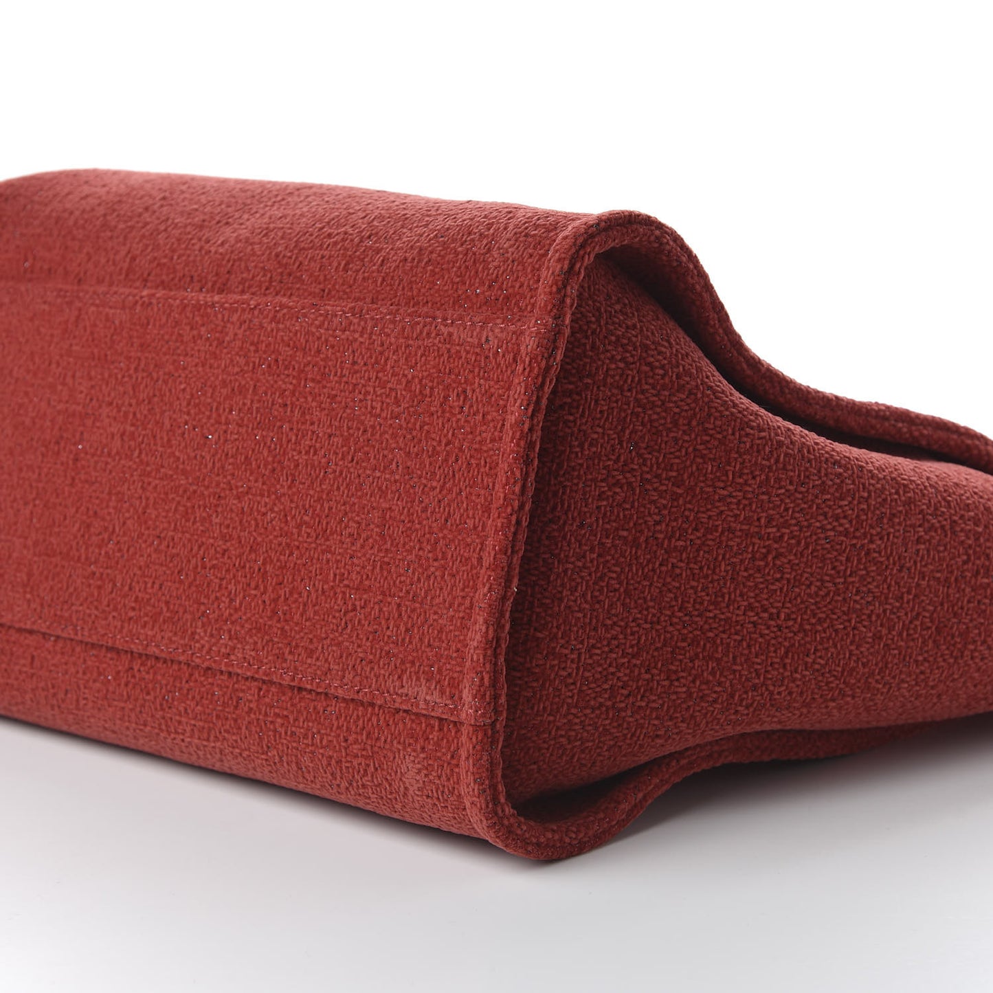 Lurex Boucle Medium Deauville Tote Red