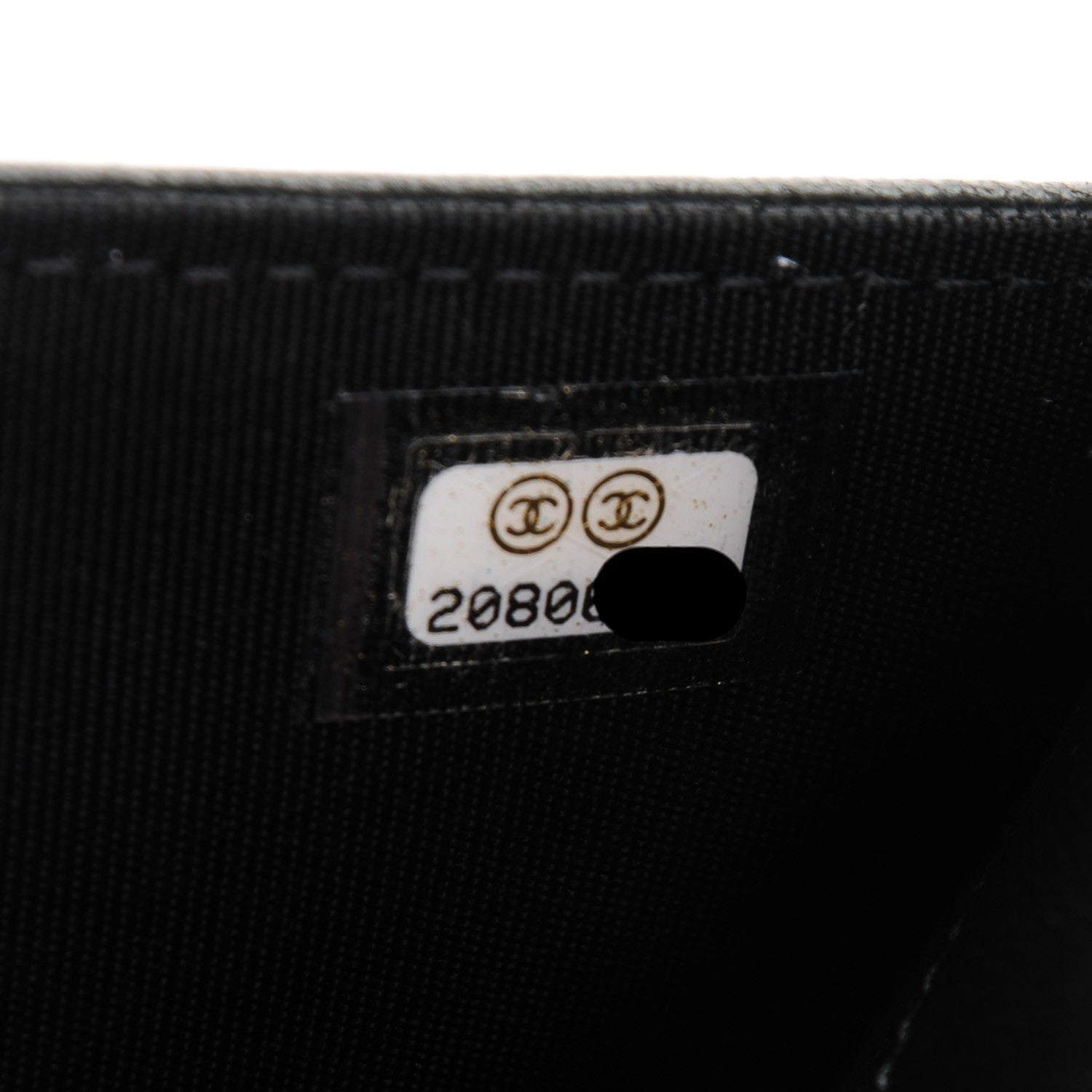 Chanel Lambskin Chevron Quilted Yen Wallet Black 8 of 8