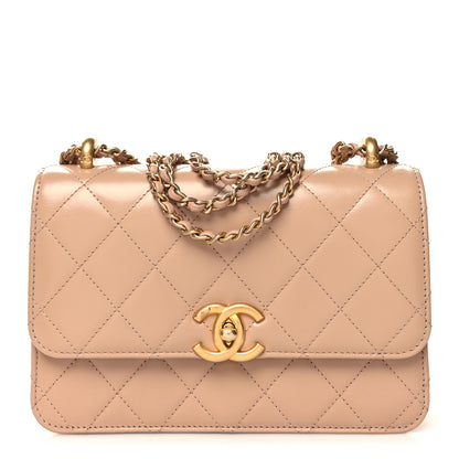 Chanel Calfskin Quilted Perfect Fit Flap Beige 1 of 11