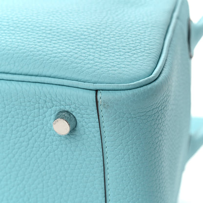 Hermes Taurillon Clemence Lindy 26 Bleu Atoll 10 of 12