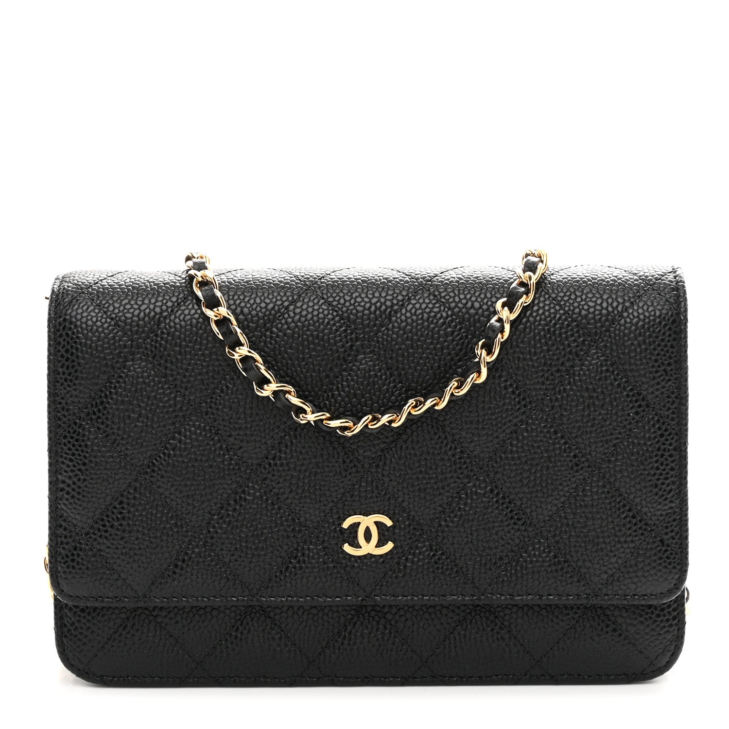 Chanel Caviar Quilted Wallet On Chain WOC Black 1 of 12