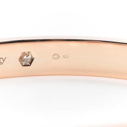 Cartier 18K Pink Gold 4 Diamond LOVE Bracelet 16 6 of 8