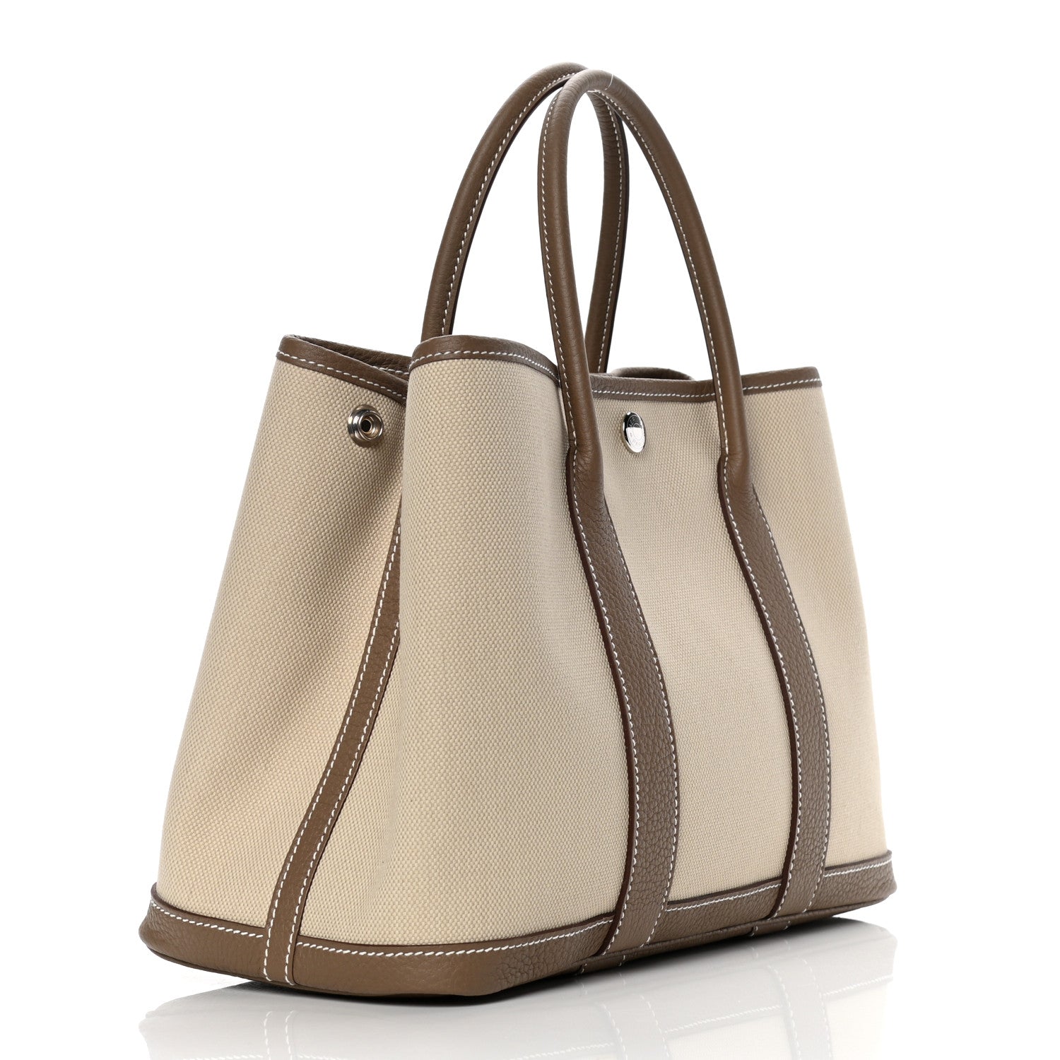 Hermes Twill D Negonda Garden Party 36 MM Tote Beton Etoupe 2 of 6