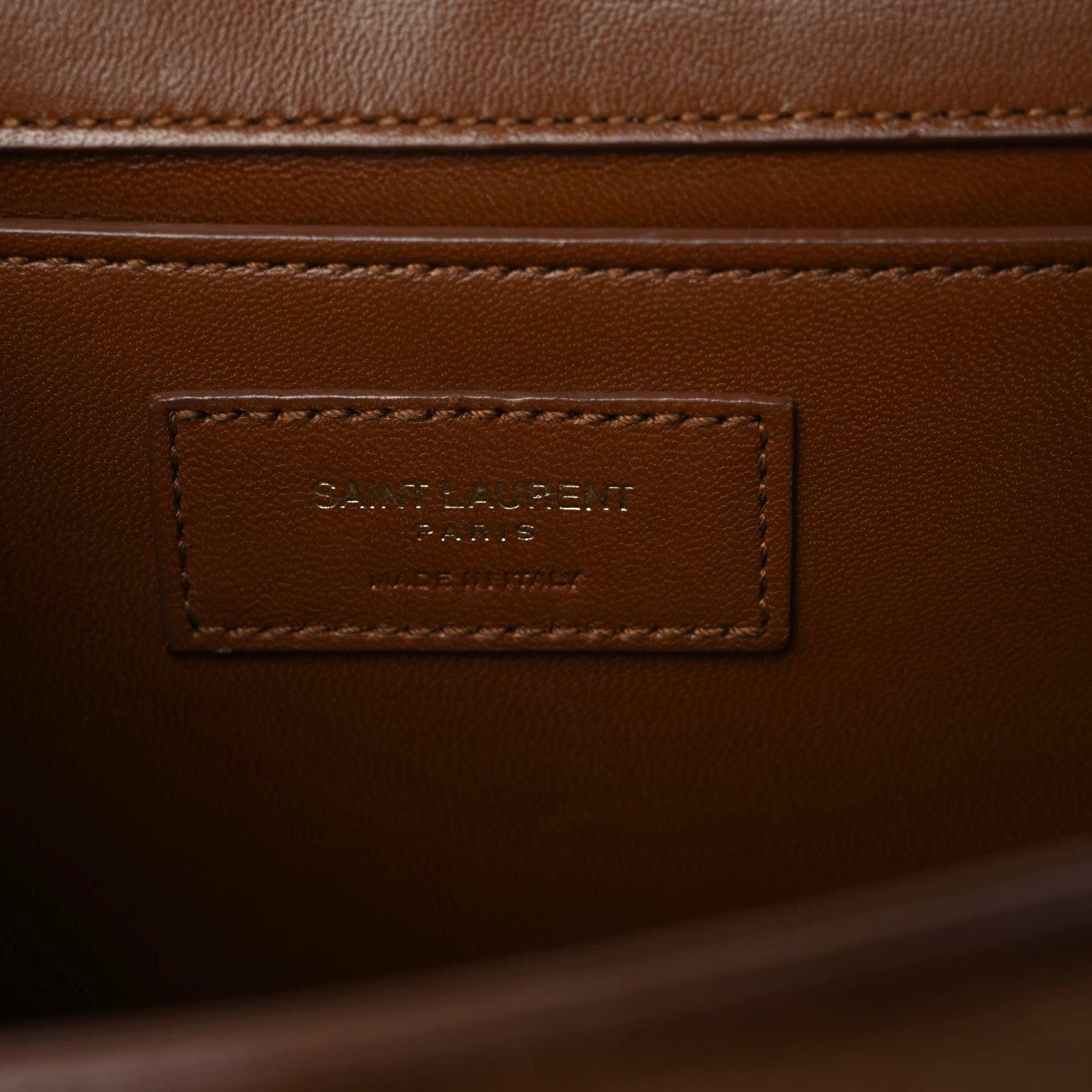 Saint Laurent Suede Studded Medium Classic Monogram Kate Tassel Satchel Light Ochre 14 of 17