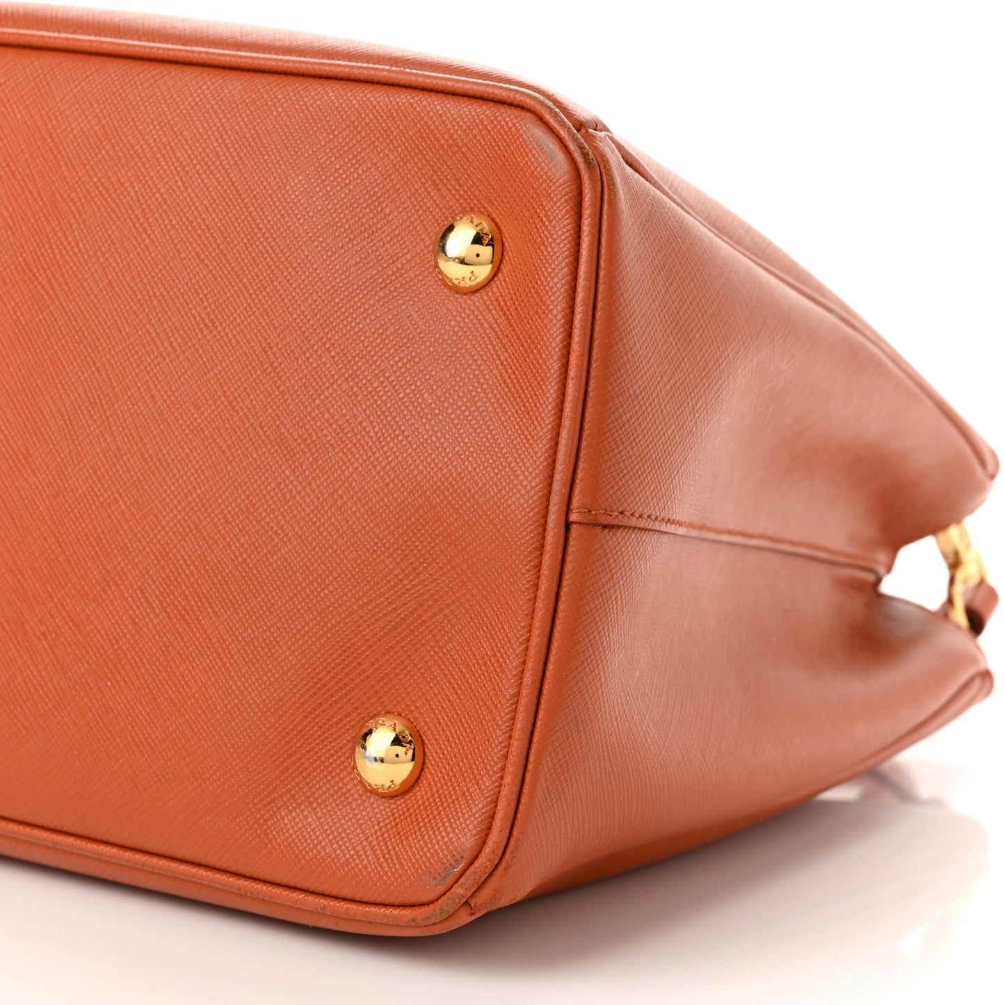 Saffiano Lux Medium Tote Papaya