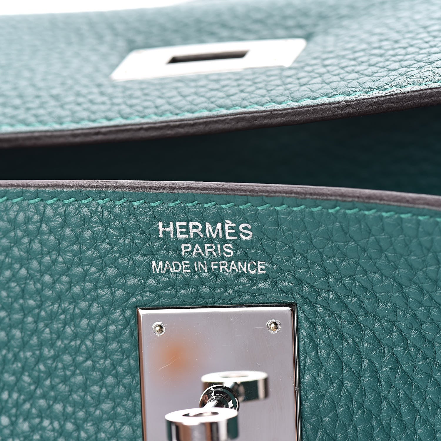 Hermes Togo Kelly Retourne 35 Malachite 8 of 33