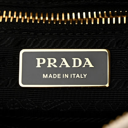 Prada Nappa Triangle Quilted Patchwork System Bag Bianco 6 of 10