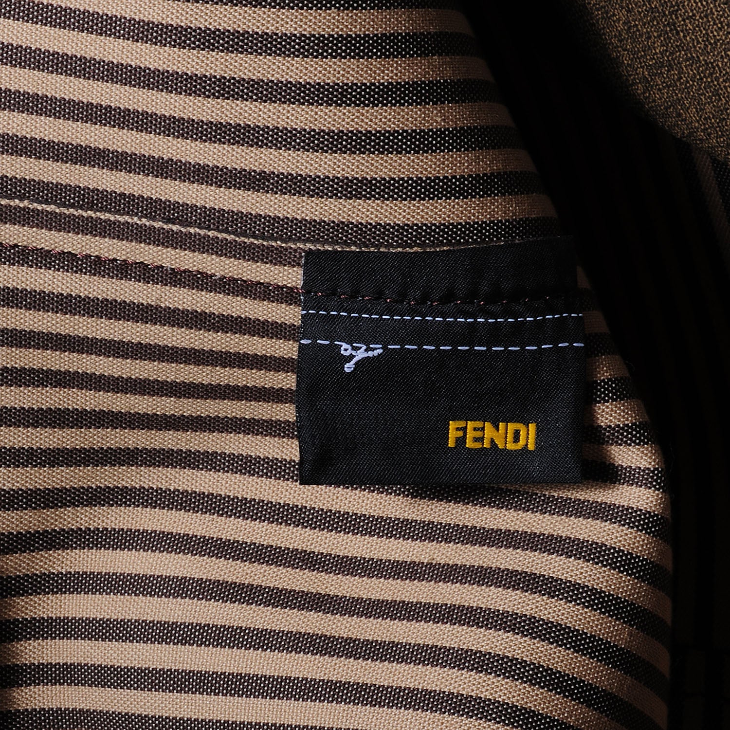 Fendi Zucca Spalmati Medium Roll Tote Tobacco Moro 8 of 10