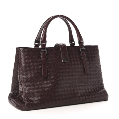 Bottega Veneta Nappa Intrecciato Medium Roma Tote Mahogany Brown 3 of 10