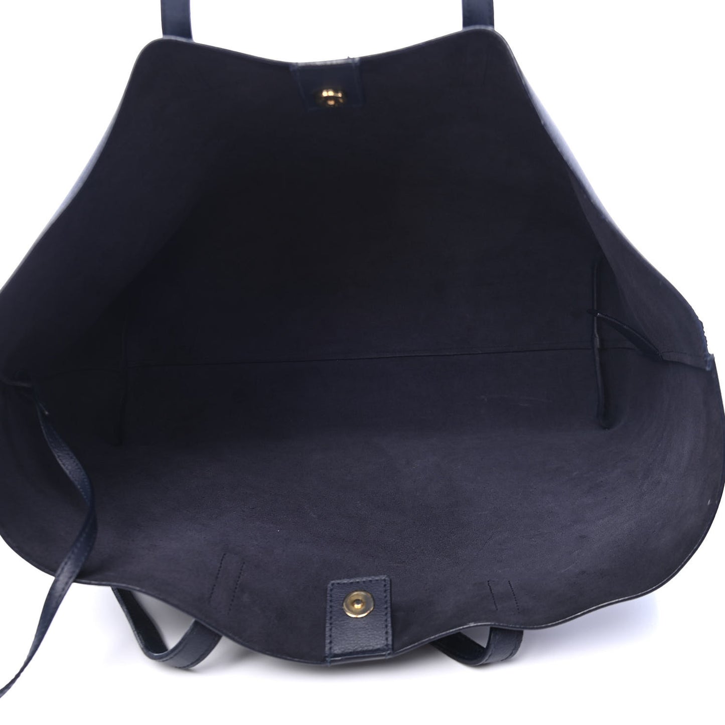 Calfskin Large Shopping Tote Navy
