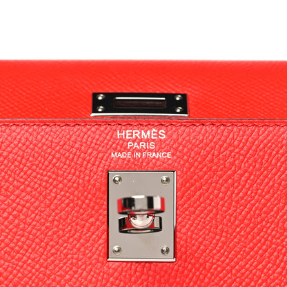 Hermes Epsom Kelly Sellier 25 Rouge Casaque 6 of 11