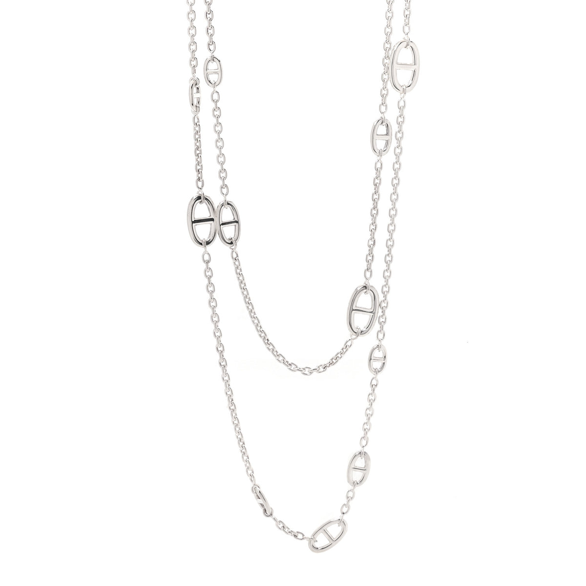 Hermes Sterling Silver Farandole Necklace 160 1 of 6