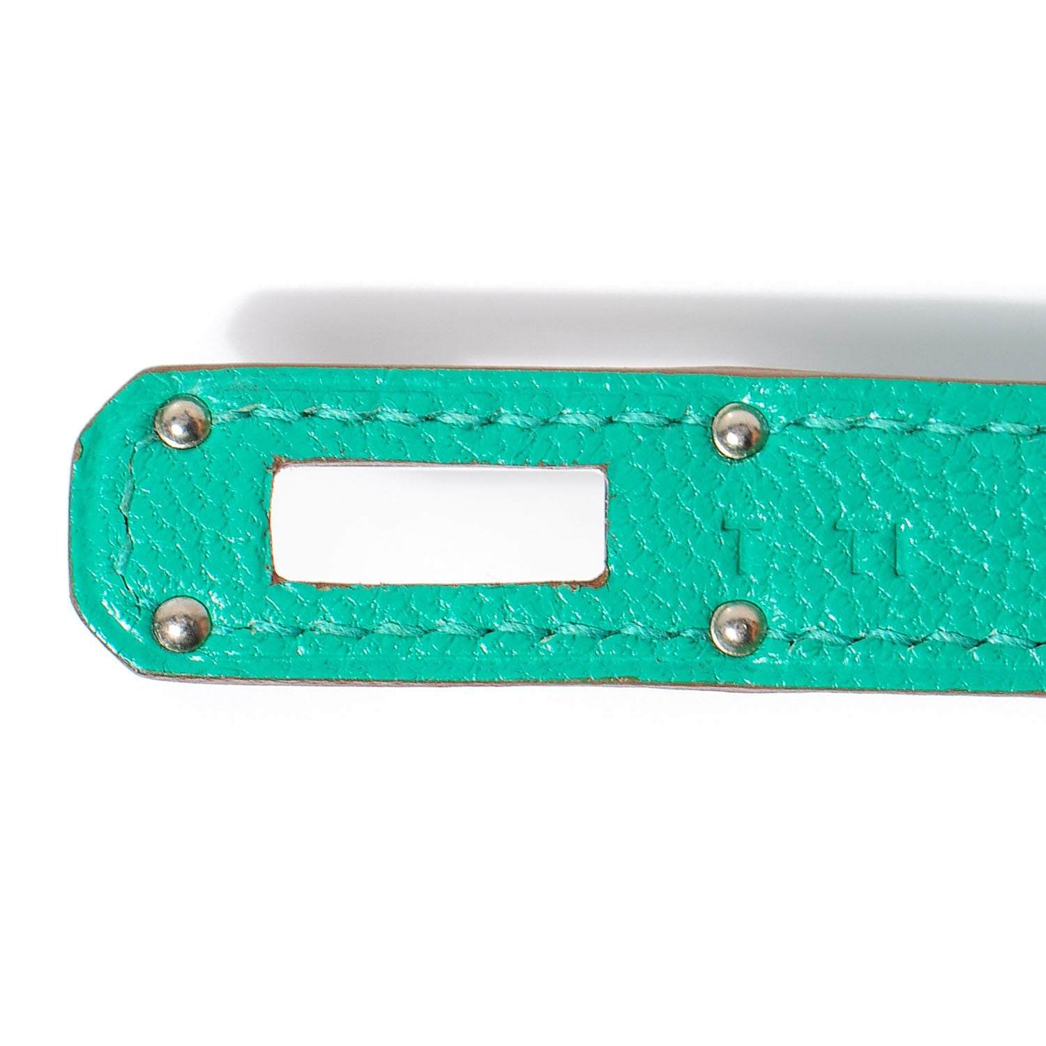Hermes Chevre Mysore Kelly Longue Wallet Menthe 9 of 14