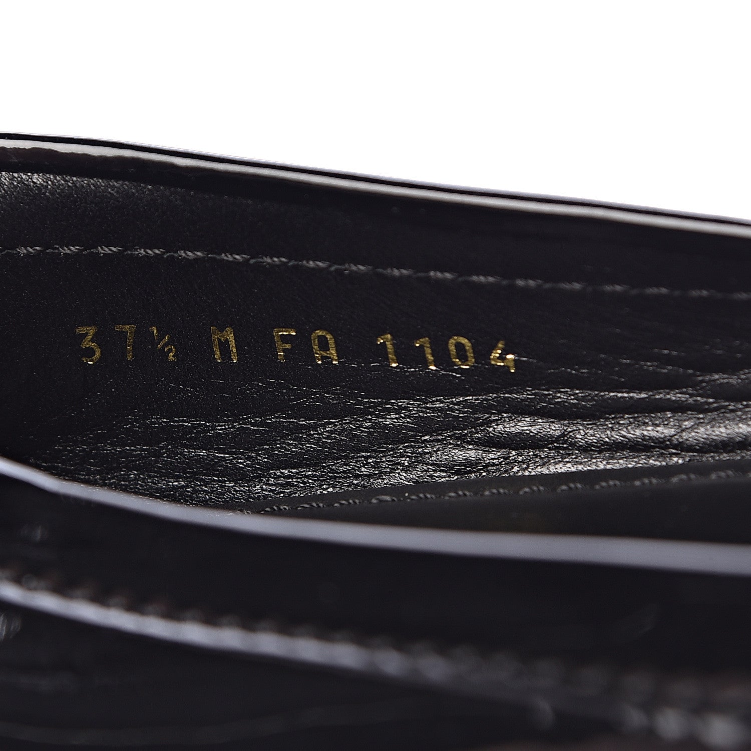 Louis Vuitton Patent Calfskin Oxford Loafers 37.5 Black 6 of 8