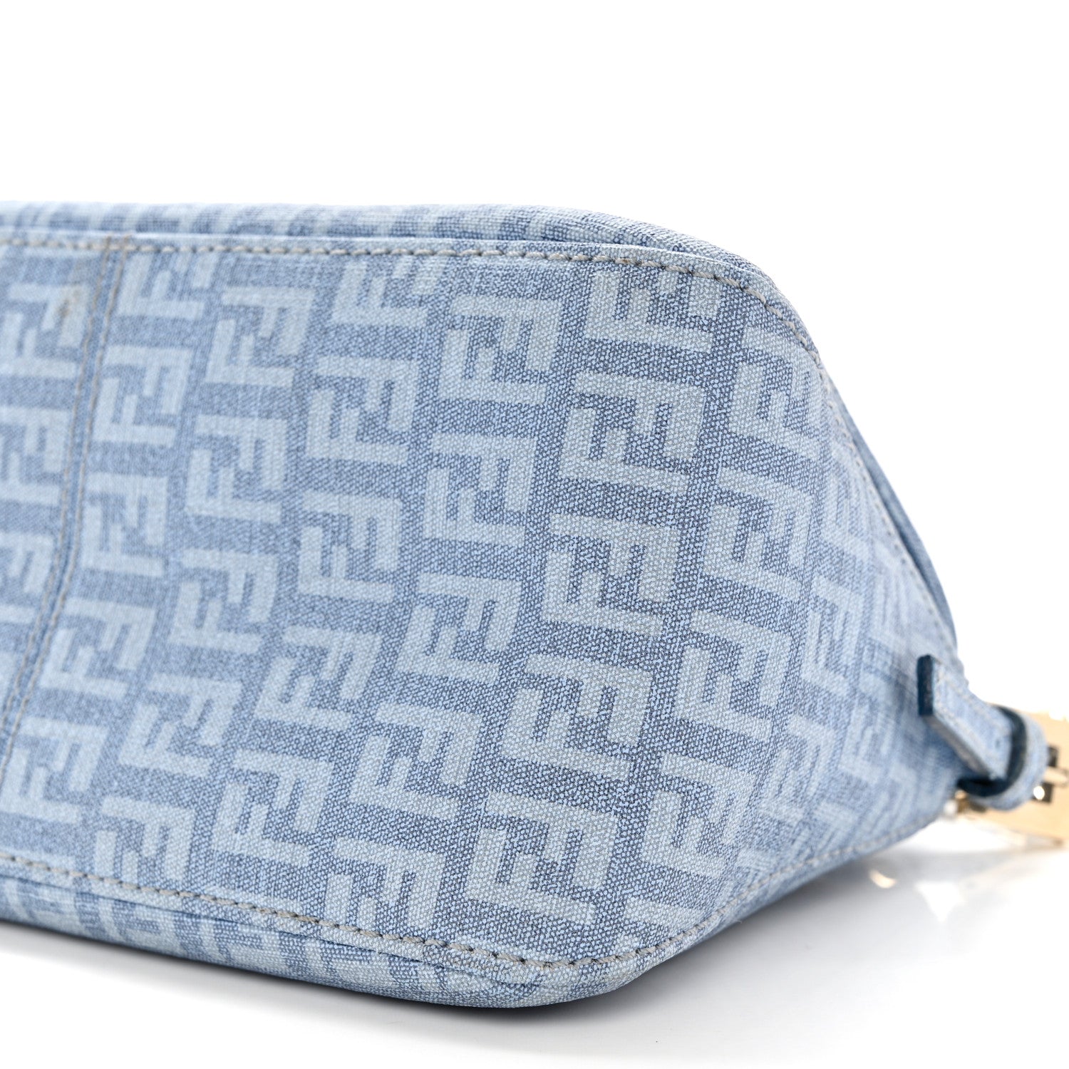 Fendi Zucchino Spalmati Forever Mini Mama Baguette Celeste 10 of 14