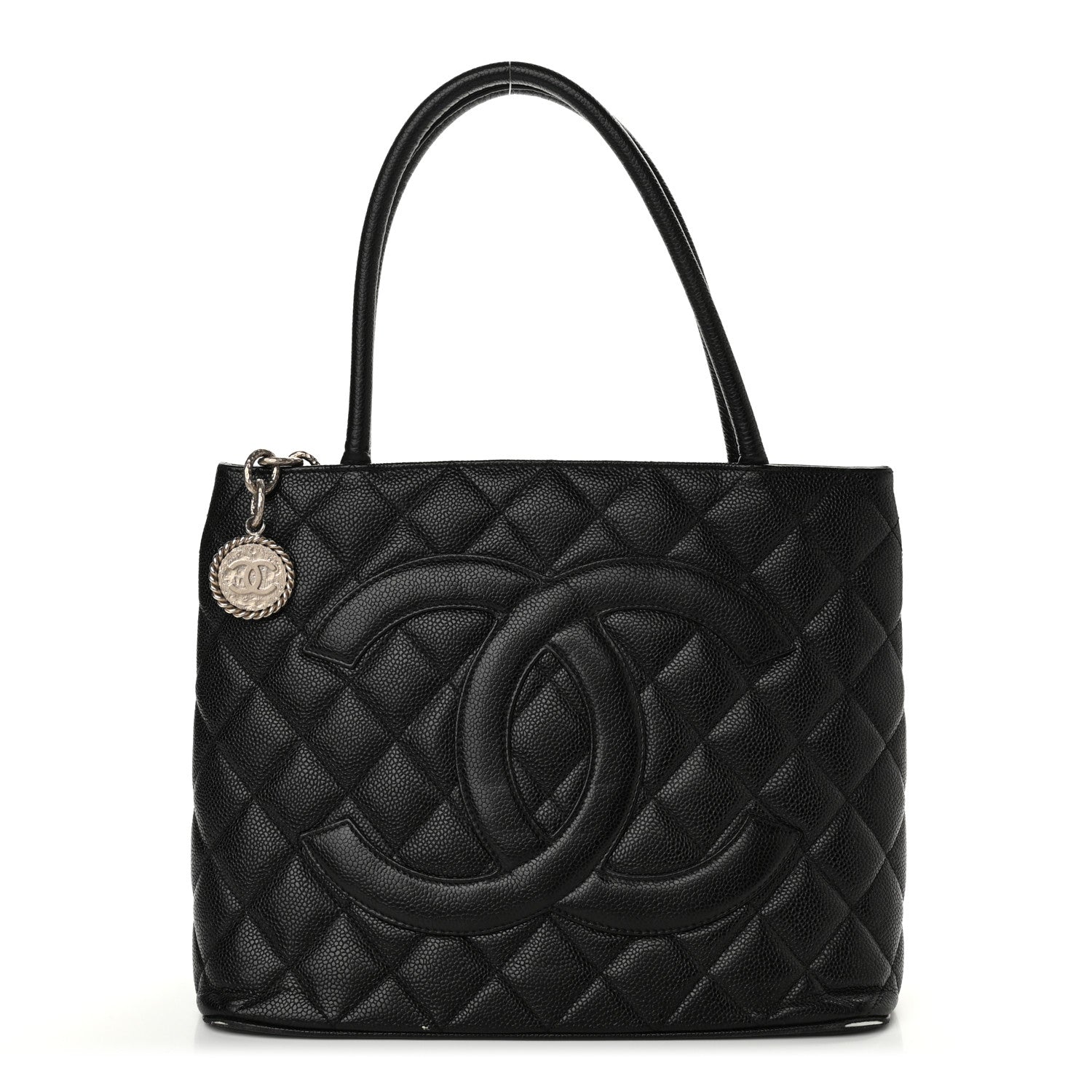 Chanel Caviar Quilted Medallion Tote Black 1 of 12