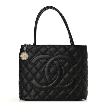 Chanel Caviar Quilted Medallion Tote Black 1 of 12