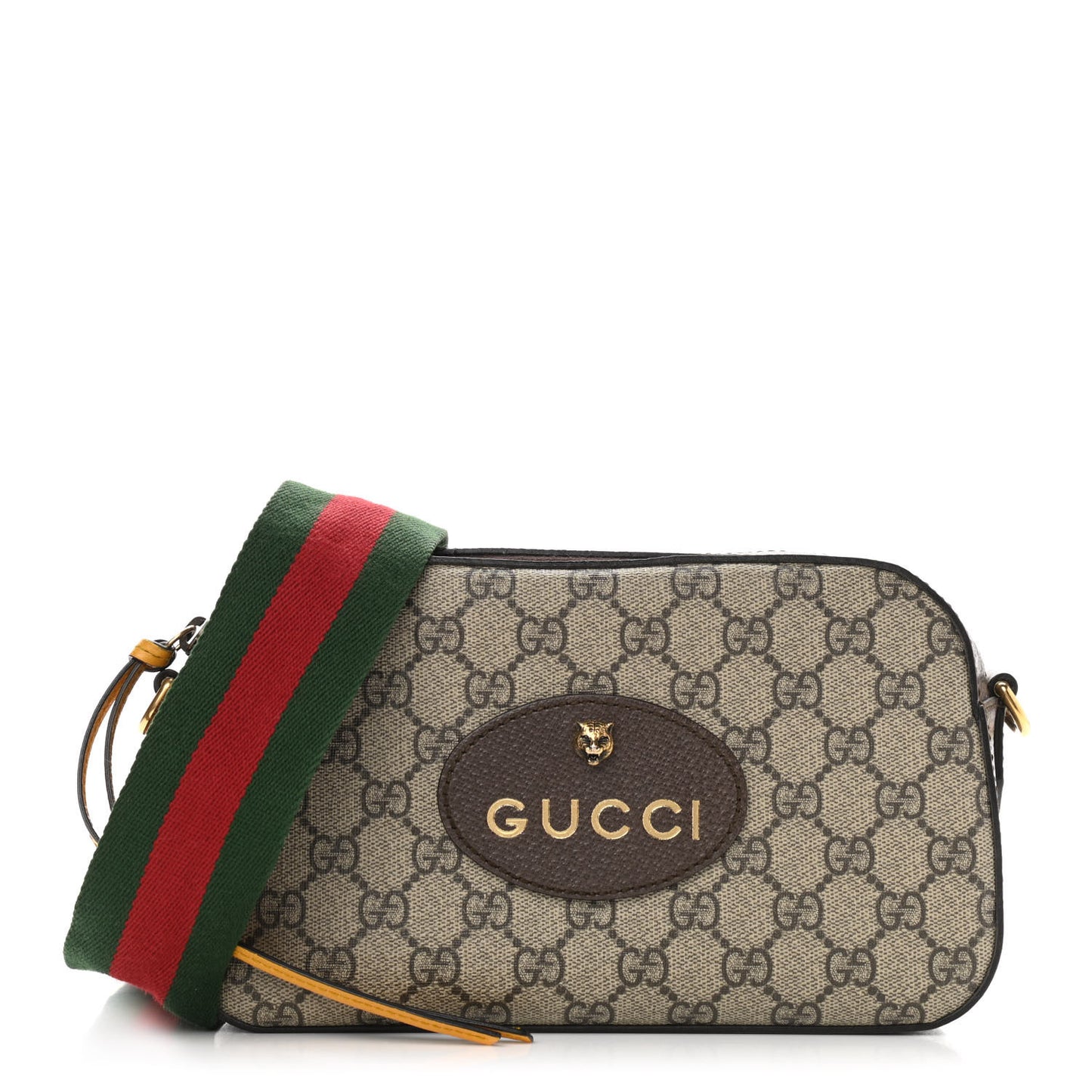 GG Supreme Monogram Web Neo Vintage Shoulder Bag Beige New Acero Crop