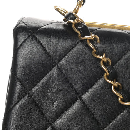 Chanel Lambskin Quilted Mini Trendy Spirit Top Handle Flap Black 15 of 15