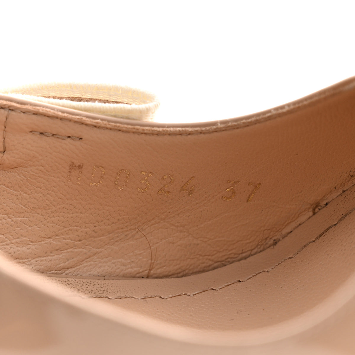 Christian Dior Patent Ribbon J'Adior Slingback 100mm Pumps 37 Nude 9 of 14
