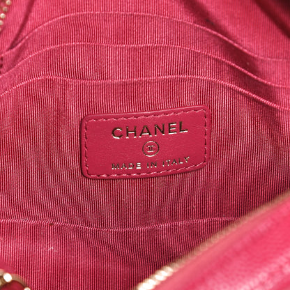 Chanel Caviar Quilted Camera Case Dark Pink 5 of 10
