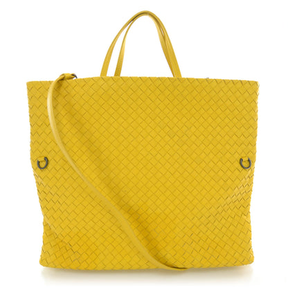 Bottega Veneta Nappa Intrecciato Fold Over Cross Body Bag Sunset 1 of 8