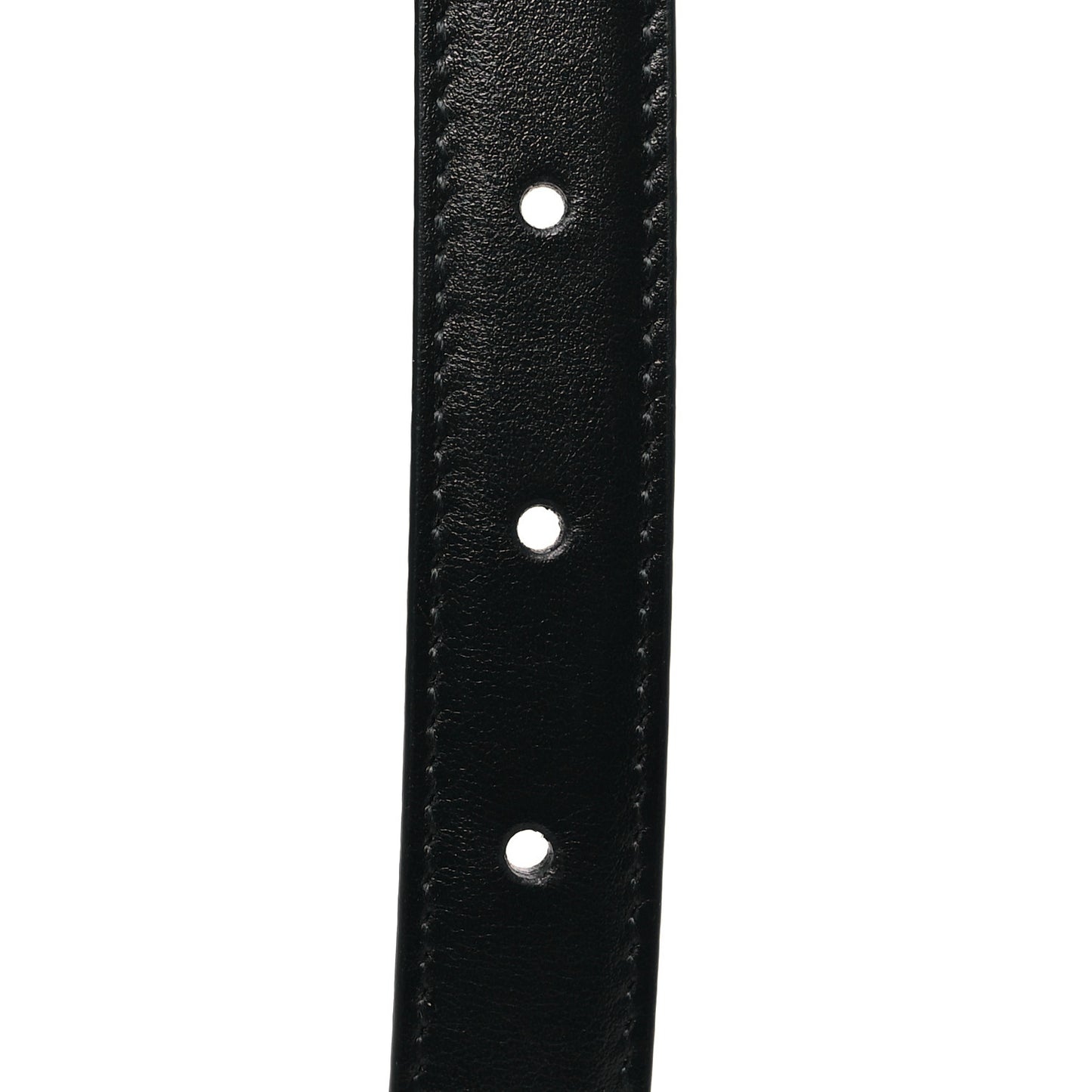 Calfskin Bamboo Double GG Buckle 20mm Belt 90 36 Black