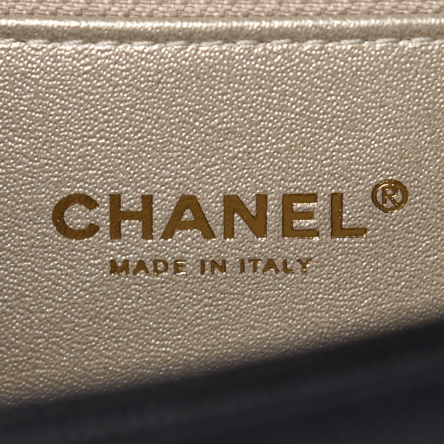 Grained Calfskin Embroidered Captain Gold Flap Bag Black