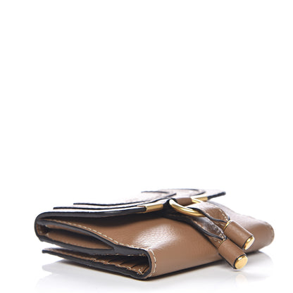 Chloe Grained Calfskin Marcie Square Wallet Nut 3 of 6