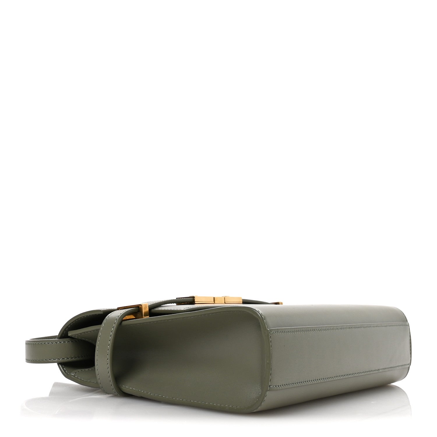 Saint Laurent Smooth Calfskin Small Manhattan Shoulder Bag Light Green 4 of 11