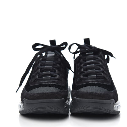 Chanel Suede Calfskin Velvet Grosgrain CC Sneakers 40 Black 2 of 8