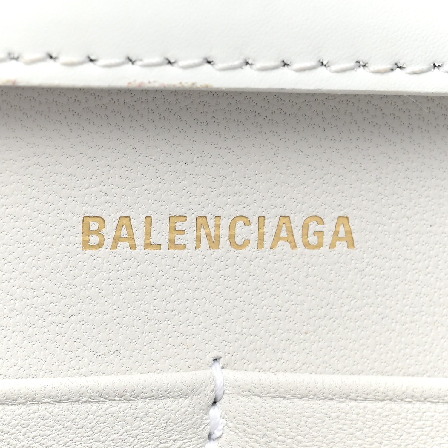 Balenciaga Shiny Box Calfskin Hourglass Chain Bag White 6 of 17